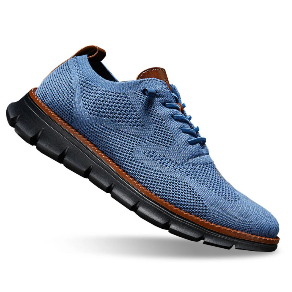 Sneaker Ortopediche da Donna con Pianta Larga - Blu e Nero