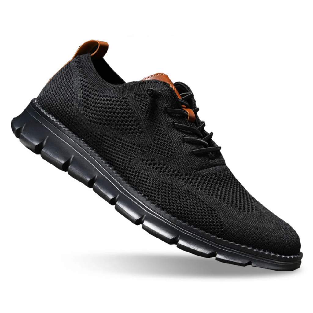 Sneaker Ortopediche da Donna con Pianta Larga - Nero Totale