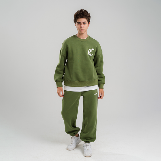 Unisex Matchy Sweatshirt & Pants Rubber Print - 5003