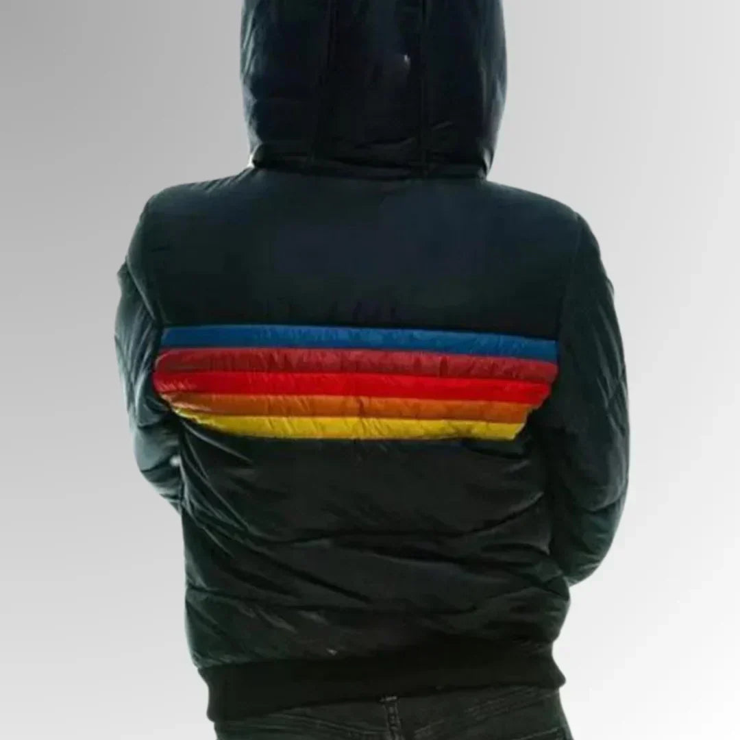 Piumino Donna a Righe Stile Retrò