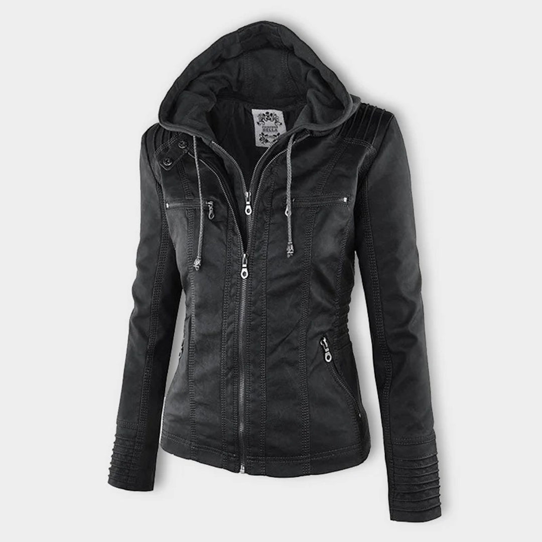 Giacca Biker da Donna con Cappuccio