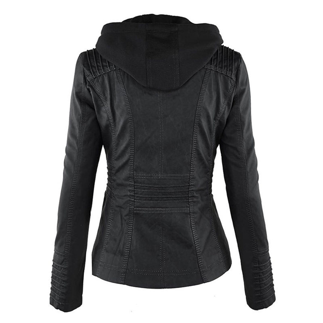 Giacca Biker da Donna con Cappuccio