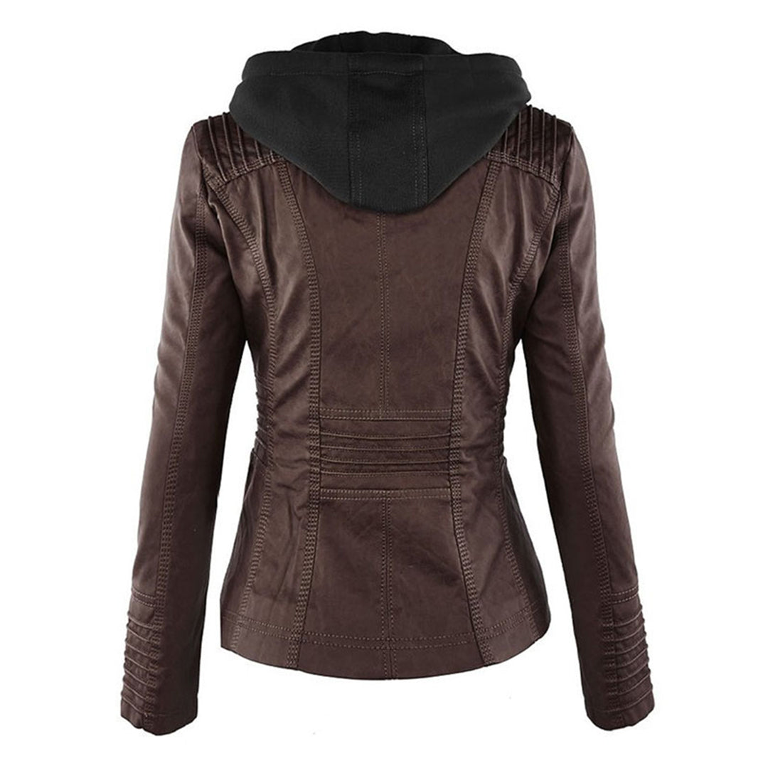 Giacca Biker da Donna con Cappuccio