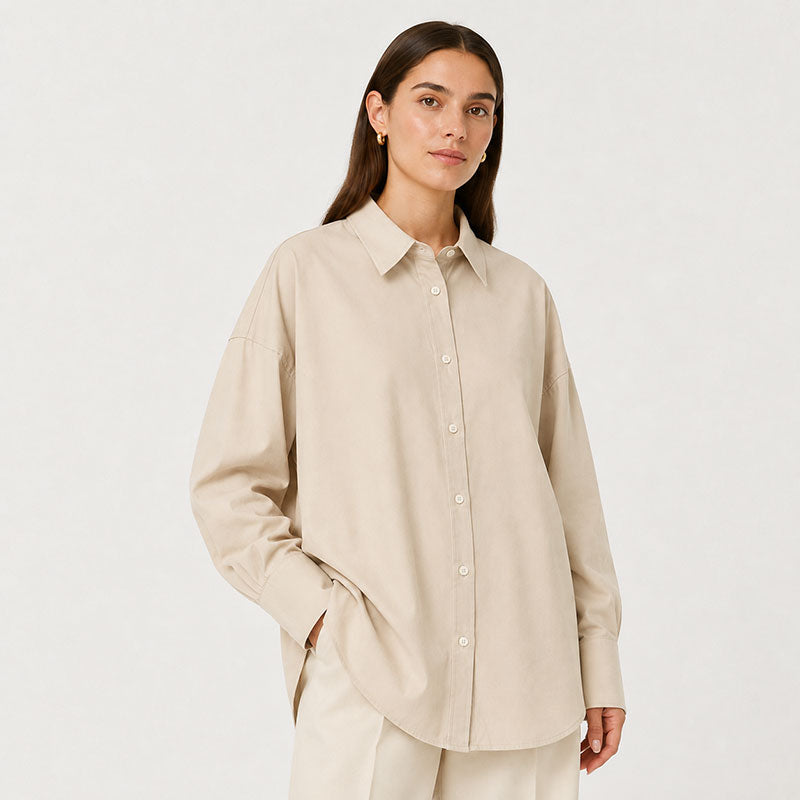 Camicia Oversize con Polsino Ampio