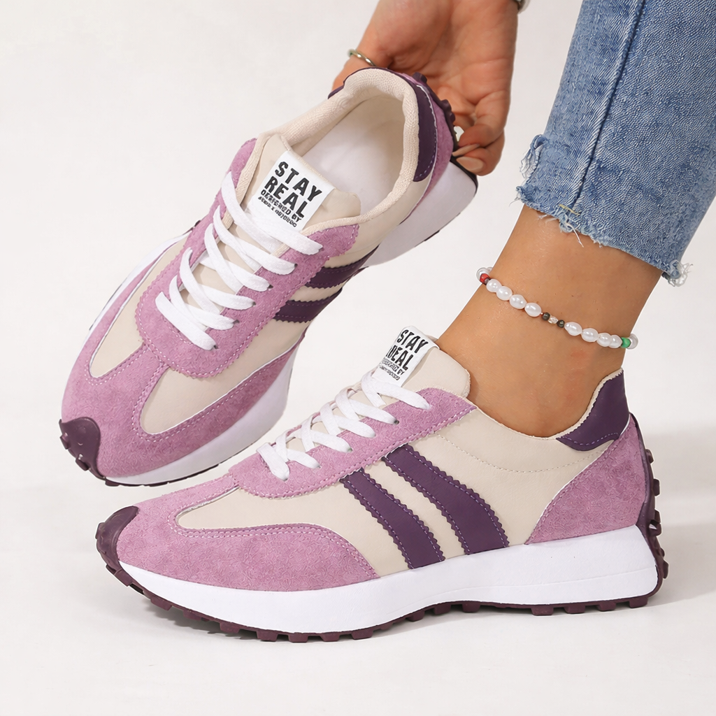 Sneakers con Plateau Ammortizzato da Donna