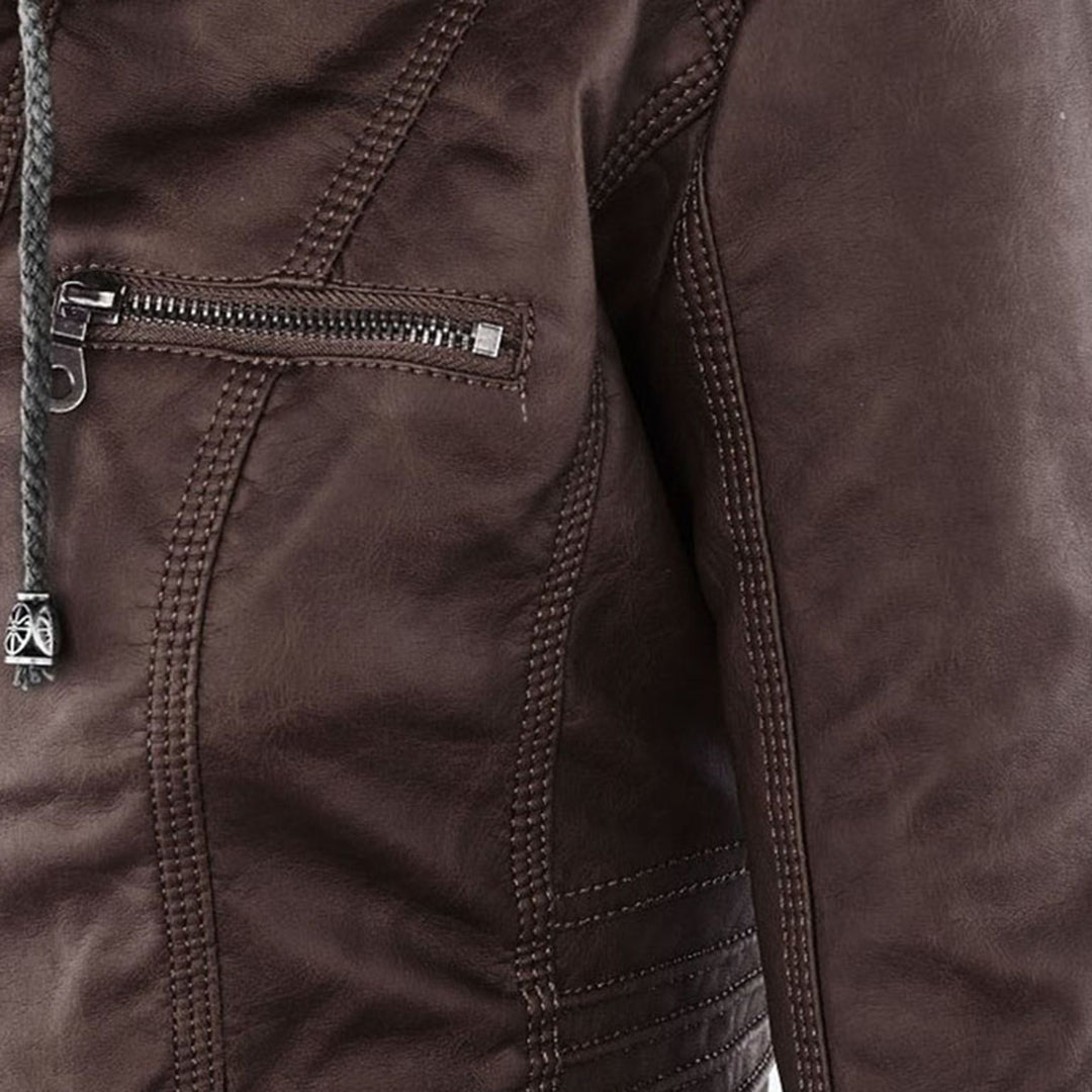 Giacca Biker da Donna con Cappuccio