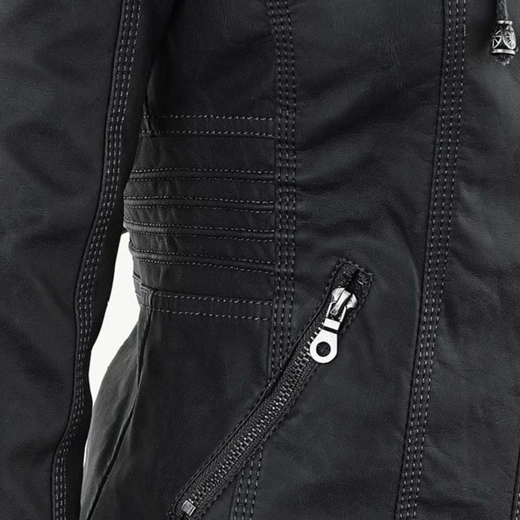 Giacca Biker da Donna con Cappuccio