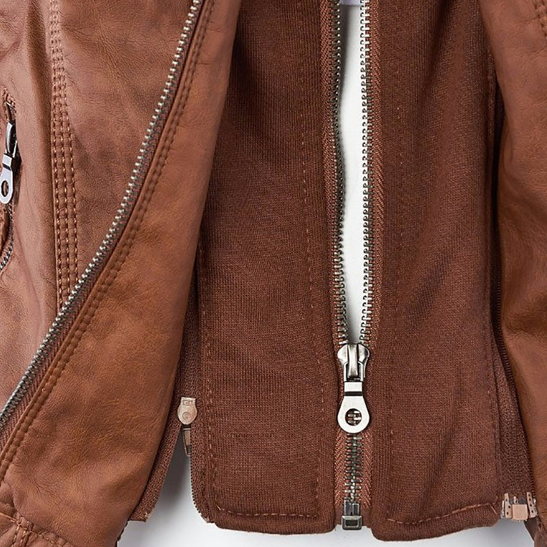 Giacca Biker da Donna con Cappuccio