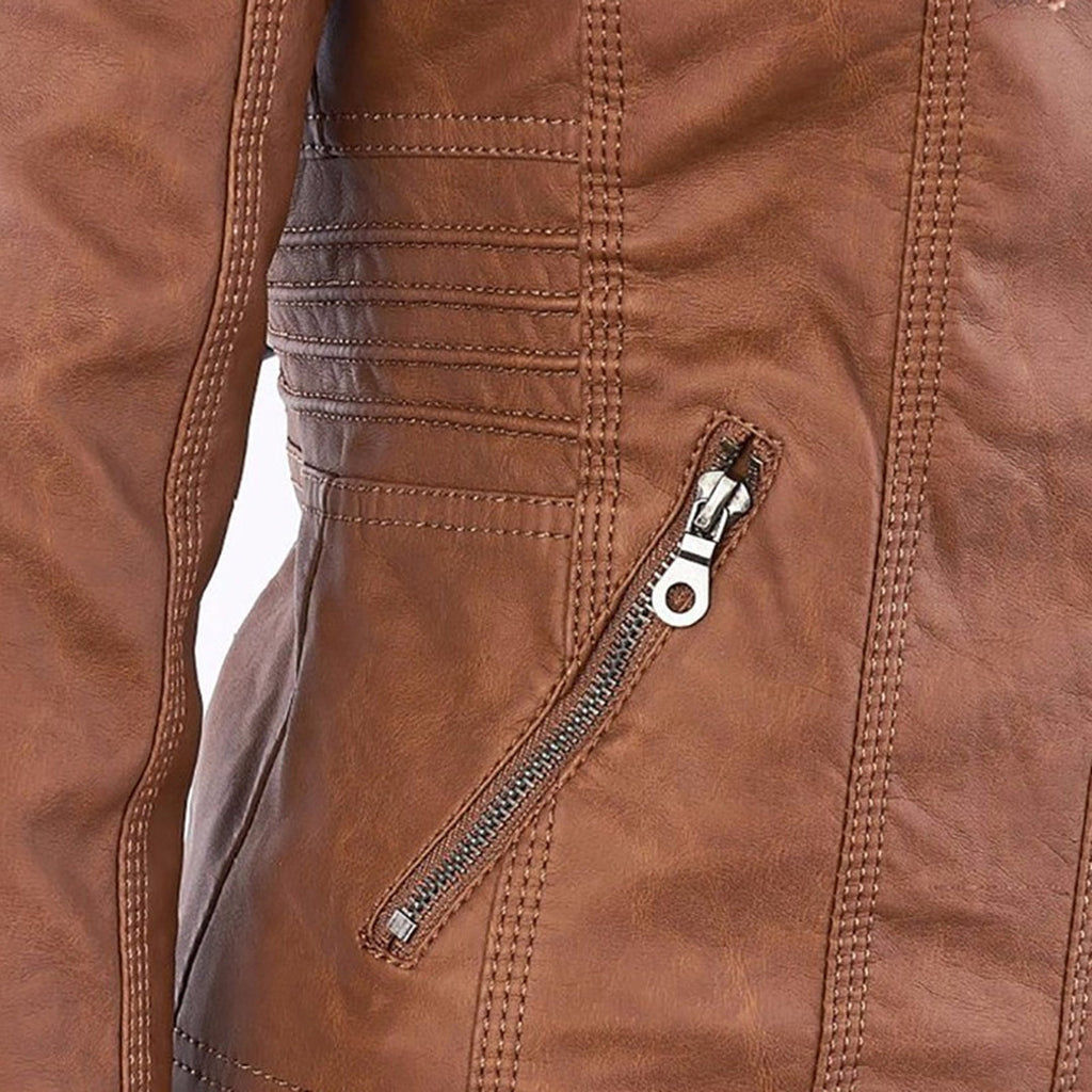 Giacca Biker da Donna con Cappuccio