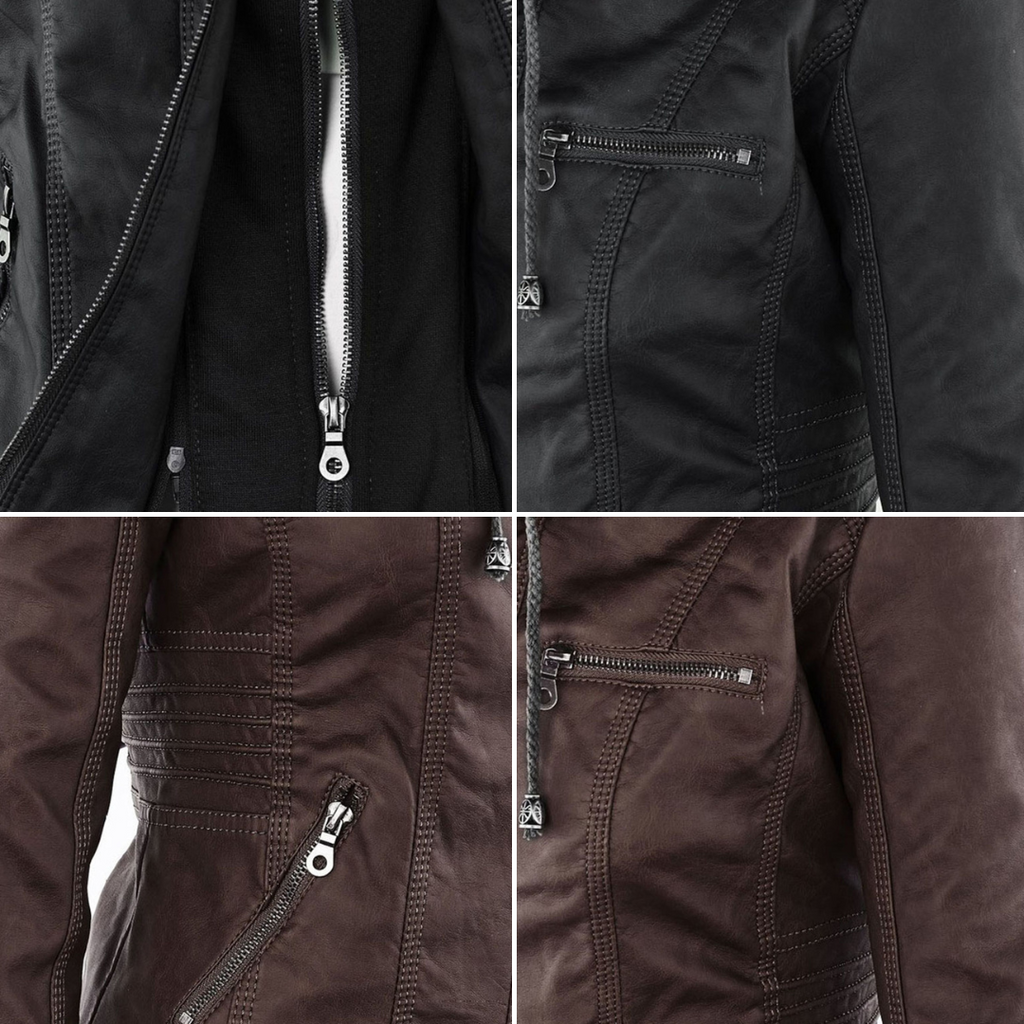 Giacca Biker da Donna con Cappuccio