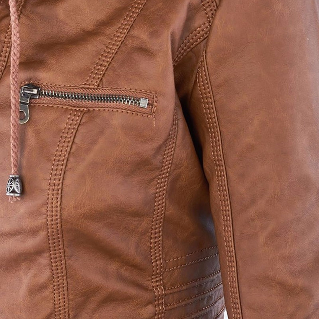 Giacca Biker da Donna con Cappuccio