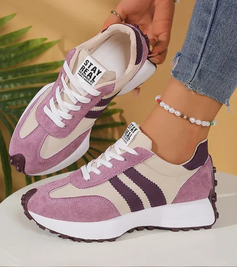 Sneakers con Plateau Ammortizzato da Donna - Viola