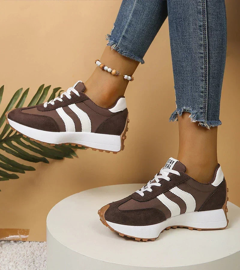 Sneakers con Plateau Ammortizzato da Donna