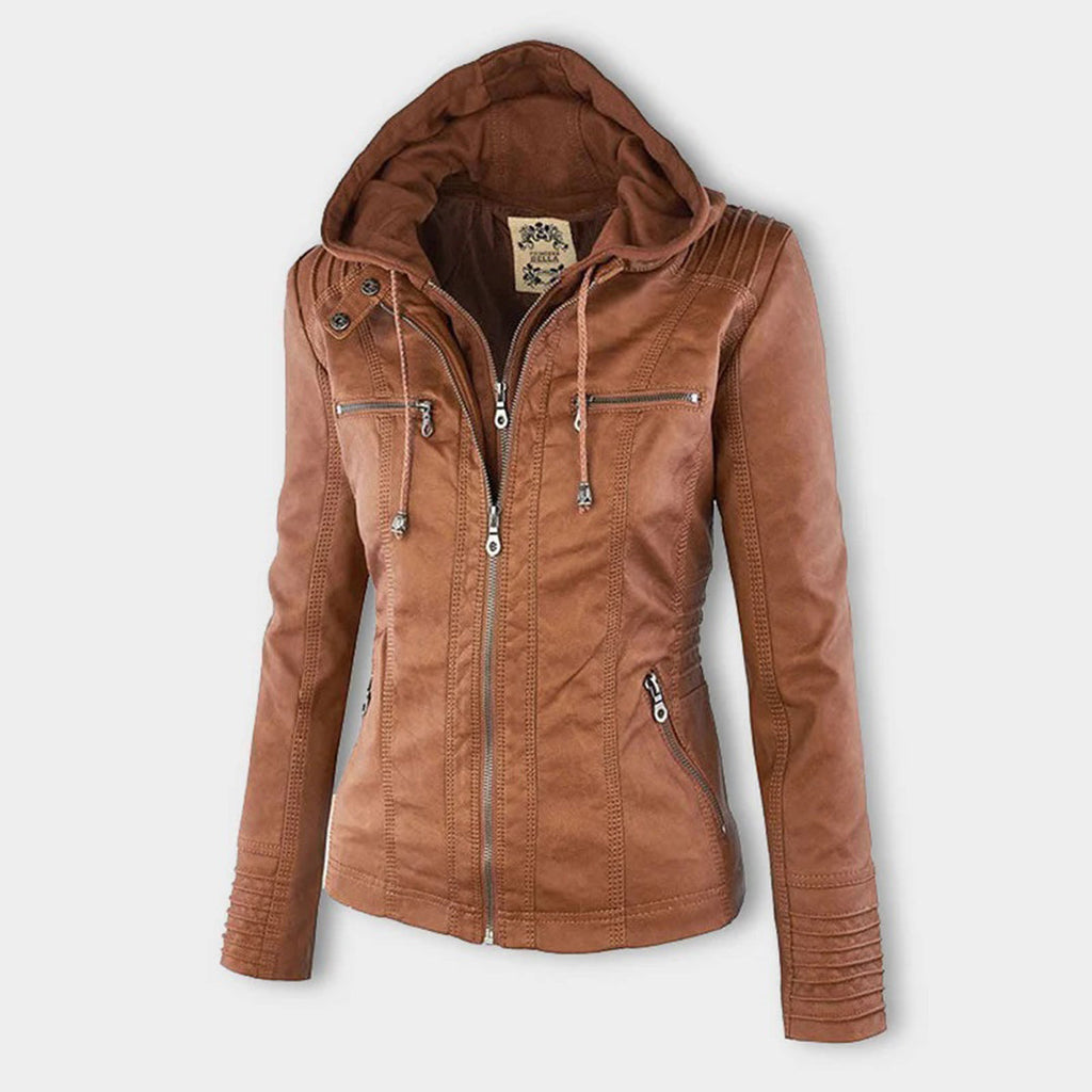 Giacca Biker da Donna con Cappuccio