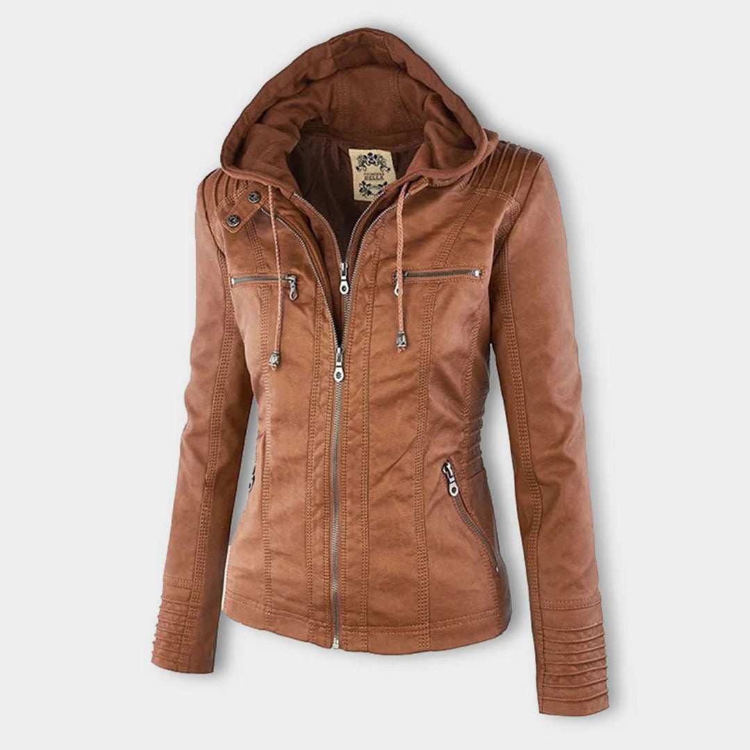 Giacca Biker da Donna con Cappuccio