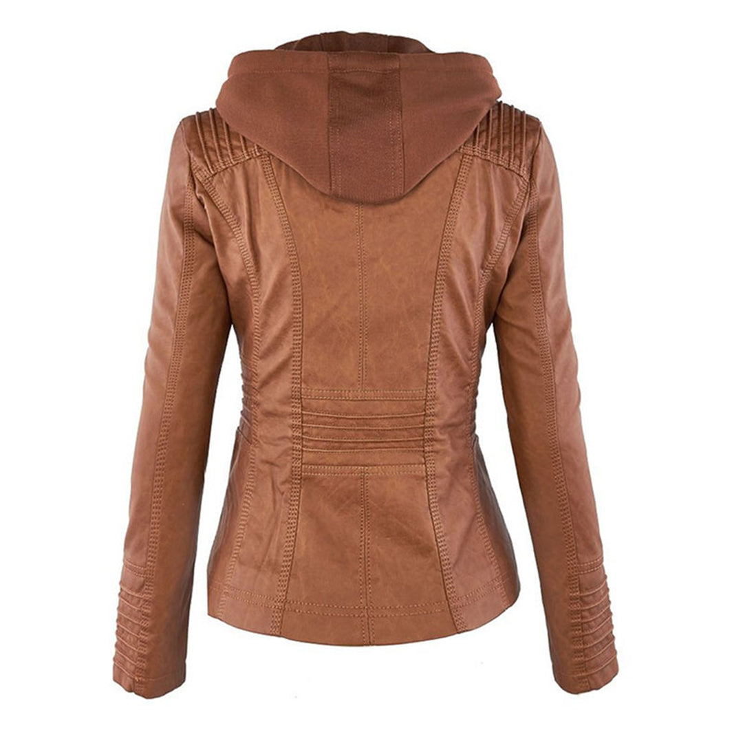 Giacca Biker da Donna con Cappuccio