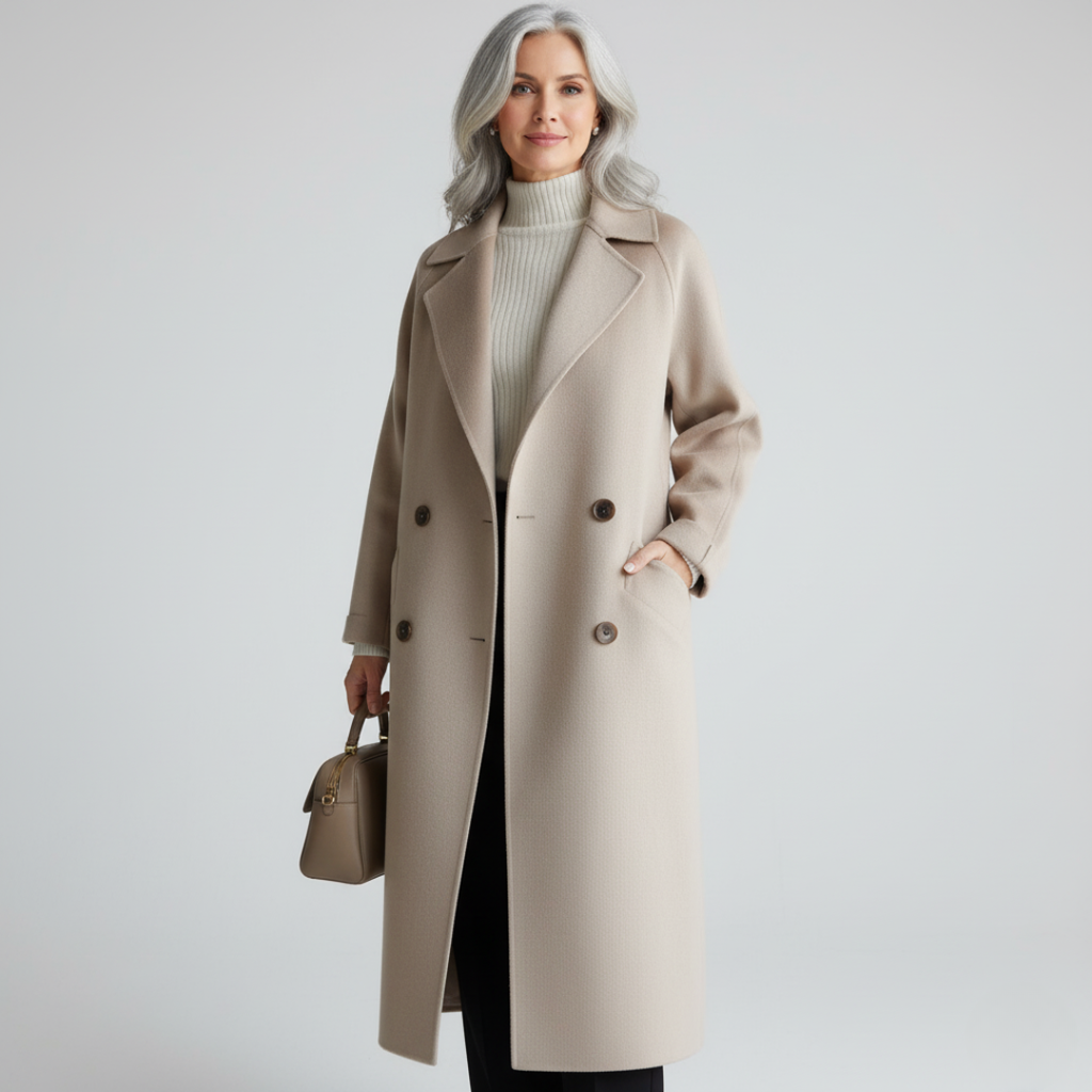 Cappotto Elegante Classico da Donna - Beige