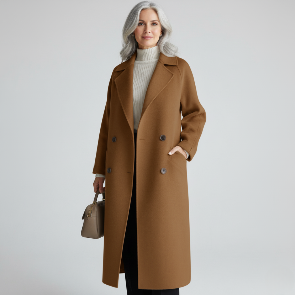 Cappotto Elegante Classico da Donna - Marrone