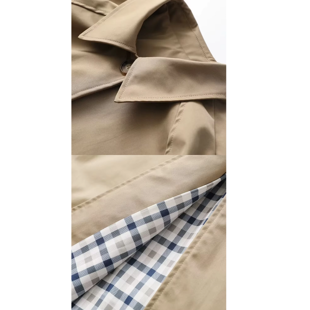 Trench Lungo Classico Monopetto da Donna