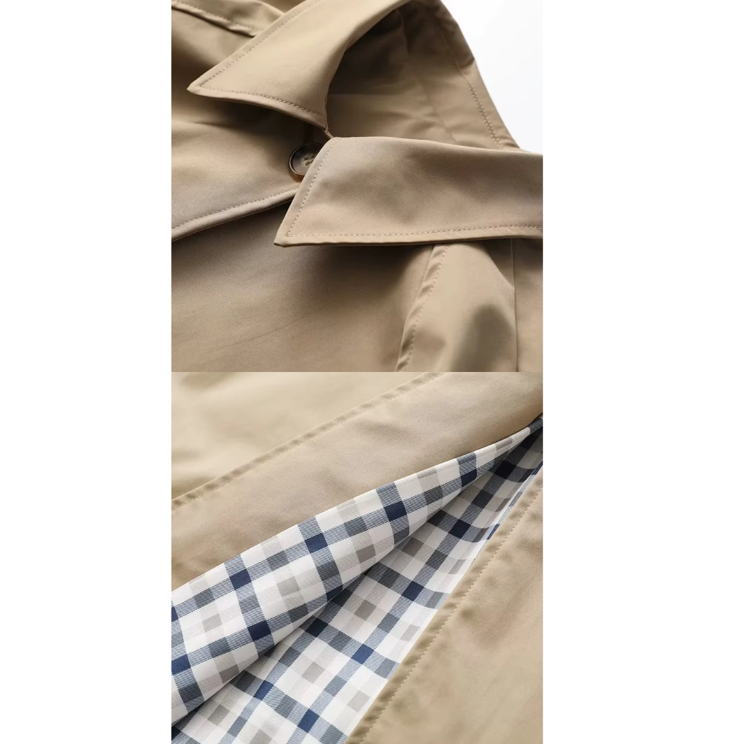 Trench Lungo Classico Monopetto da Donna