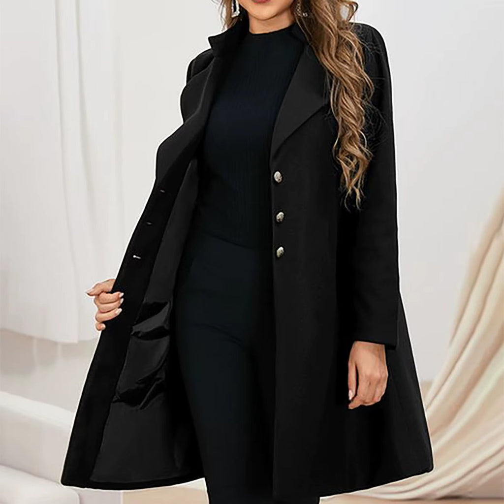 Cappotto Donna Elegante Foderato e Idrorepellente