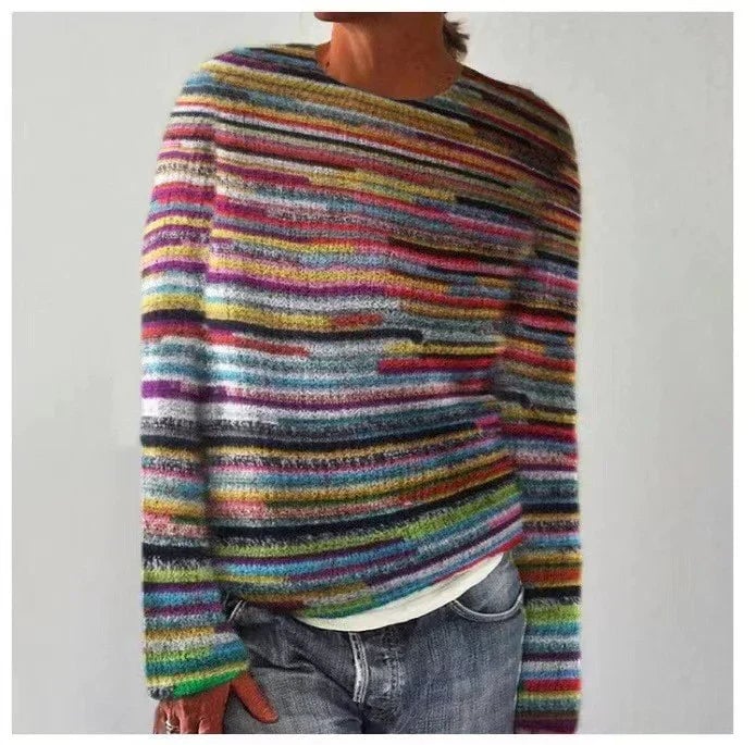 Maglione Retrò da Donna con Motivo Islandese