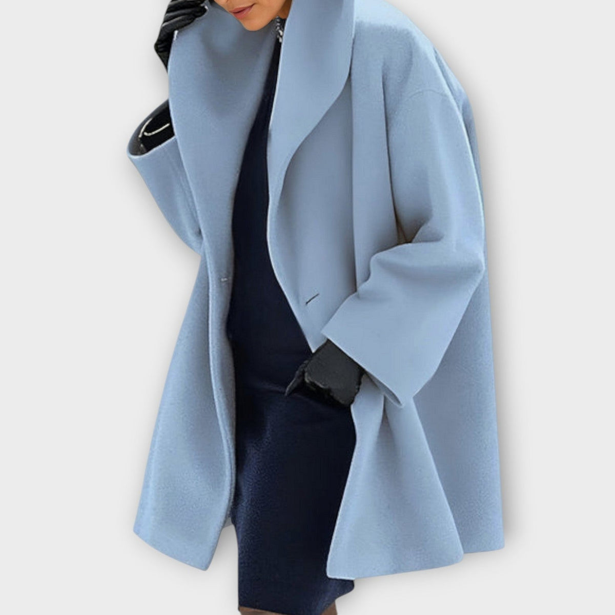 Cappotto Donna Antivento con Collo a Scialle