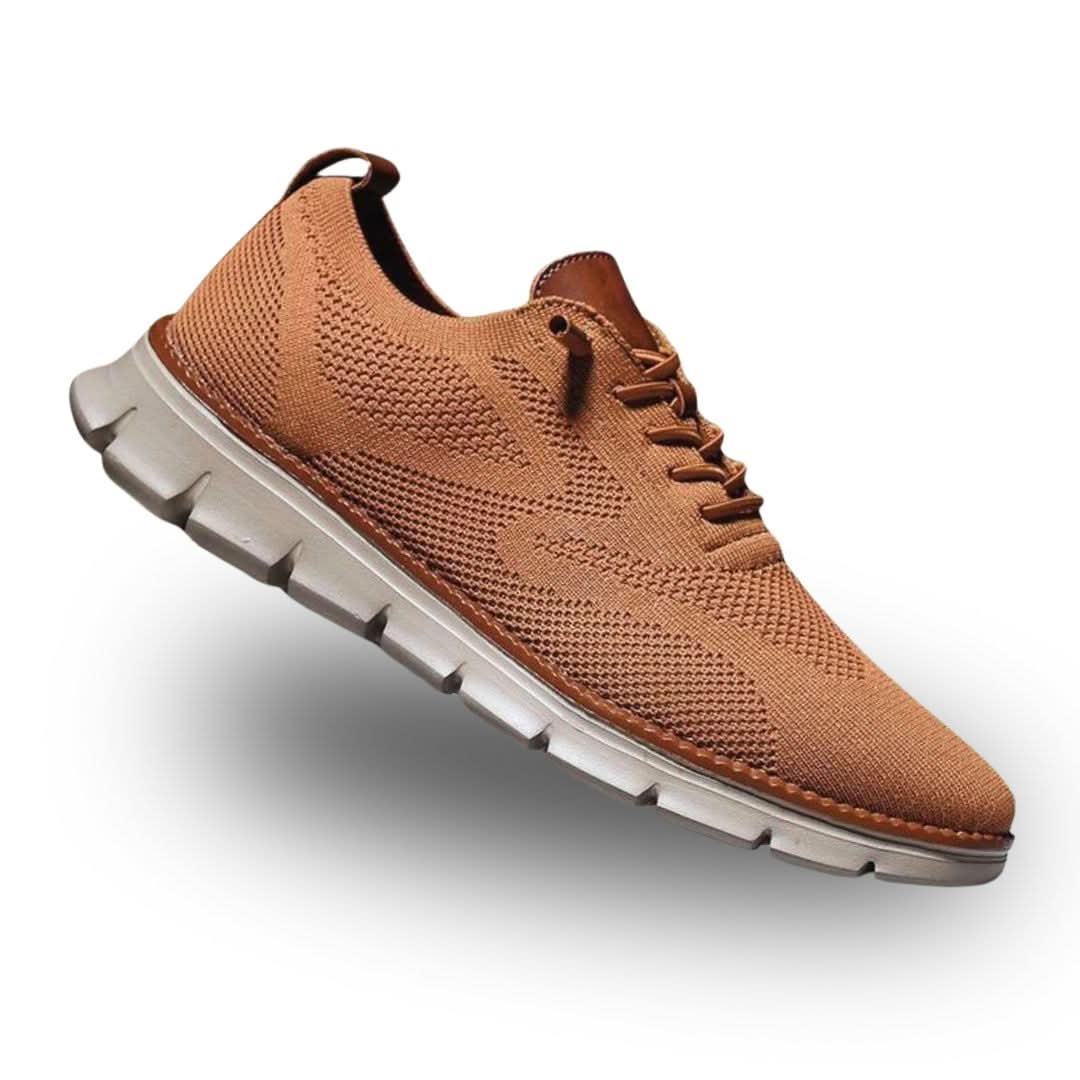 Sneaker Ortopediche da Donna con Pianta Larga - Caramello