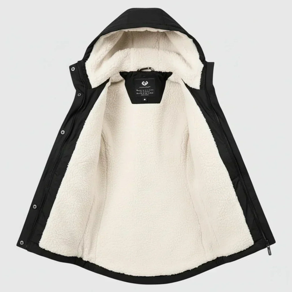 Parka Lungo Invernale da Donna con Cappuccio
