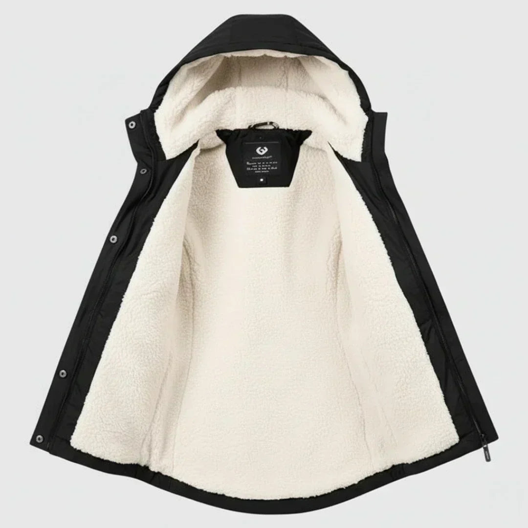 Parka Lungo Invernale da Donna con Cappuccio