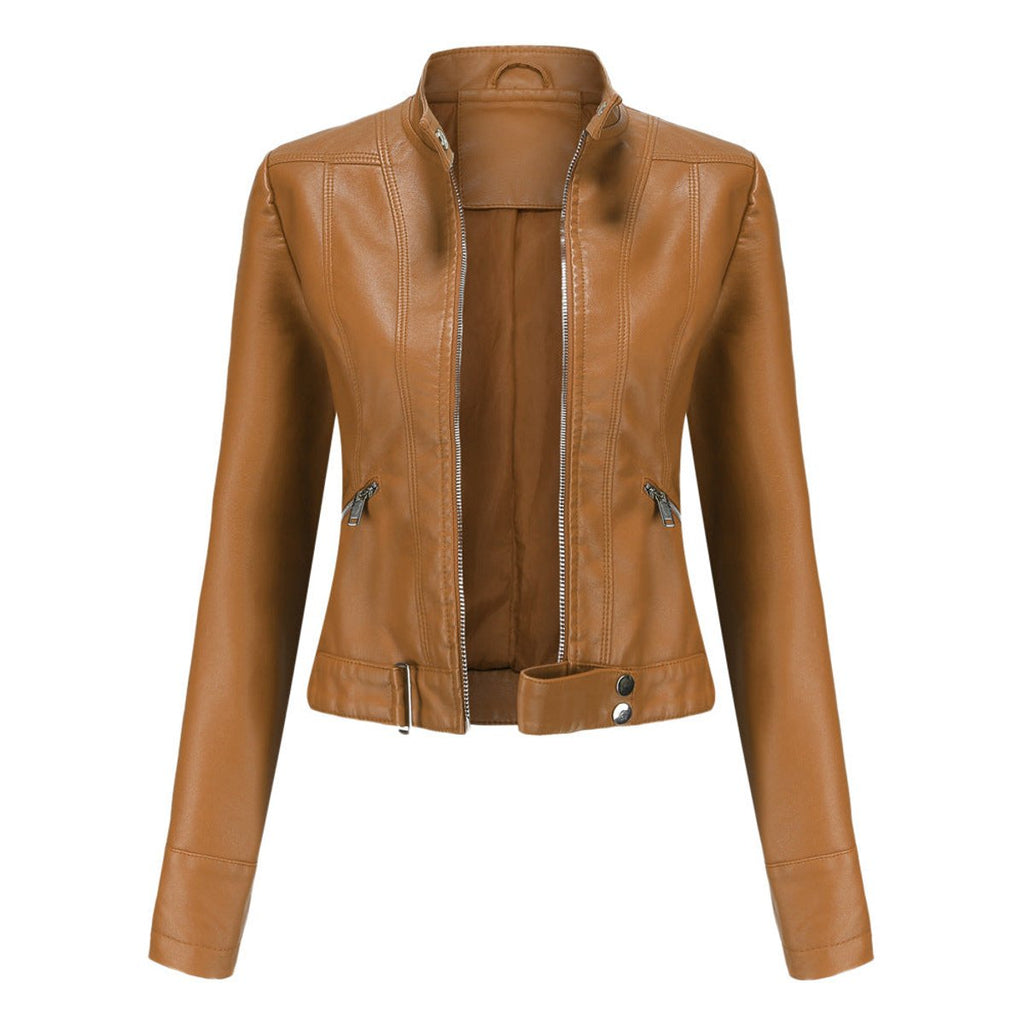 Giacca Biker Donna Corta in Ecopelle