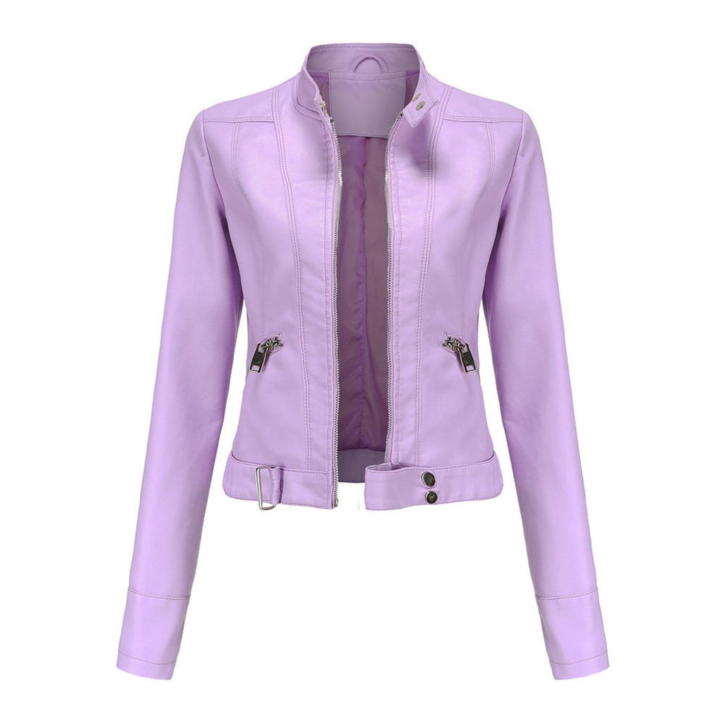 Giacca Biker Donna Corta in Ecopelle