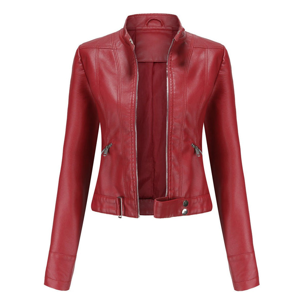Giacca Biker Donna Corta in Ecopelle