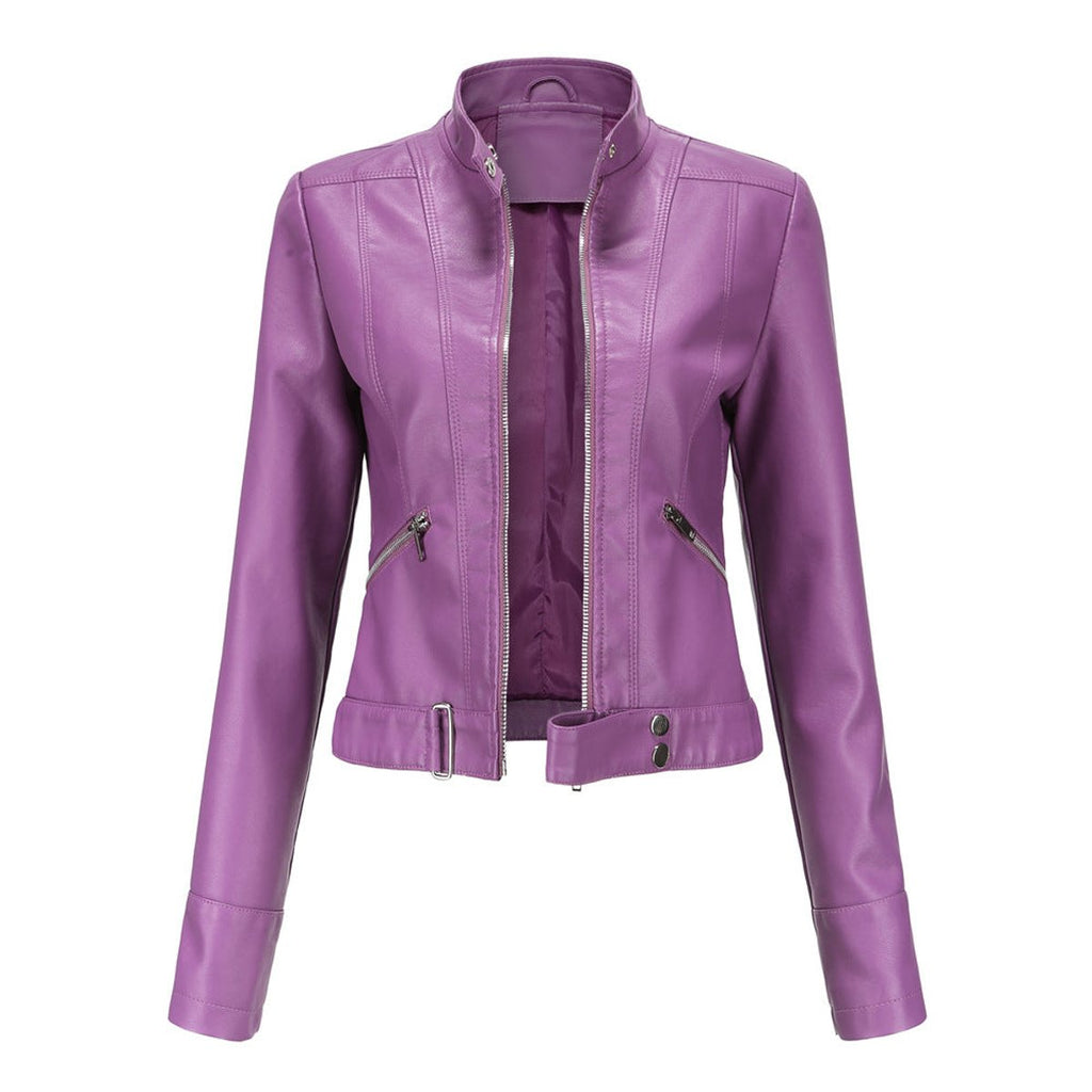 Giacca Biker Donna Corta in Ecopelle